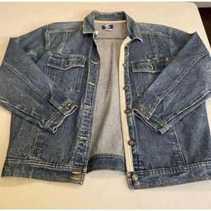 Axion Mens Jean Jacket Size Large